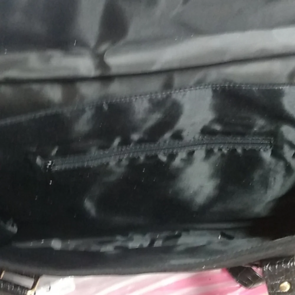 Black and Gray Suede Laptop messenger bag/tote NWOT